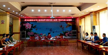 6686体育官网股份公司工会学习贯彻四川省工会第十四次代表大会精神