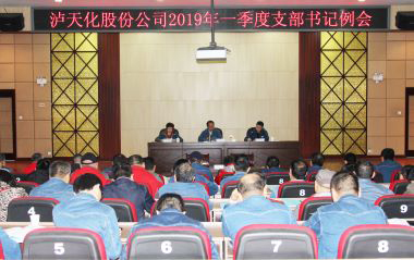 6686体育官网股份公司召开2019年一季度支部书记例会