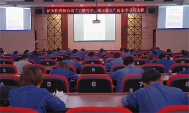 6686体育官网股份公司团委举行仿宋字书写比赛
