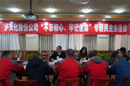 6686体育官网股份公司召开领导班子“不忘初心、牢记使命”主题教育专题民主生活会