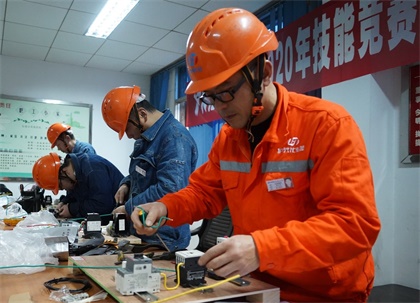 6686体育官网股份公司举行2020年职工职业技能竞赛电工技术考试