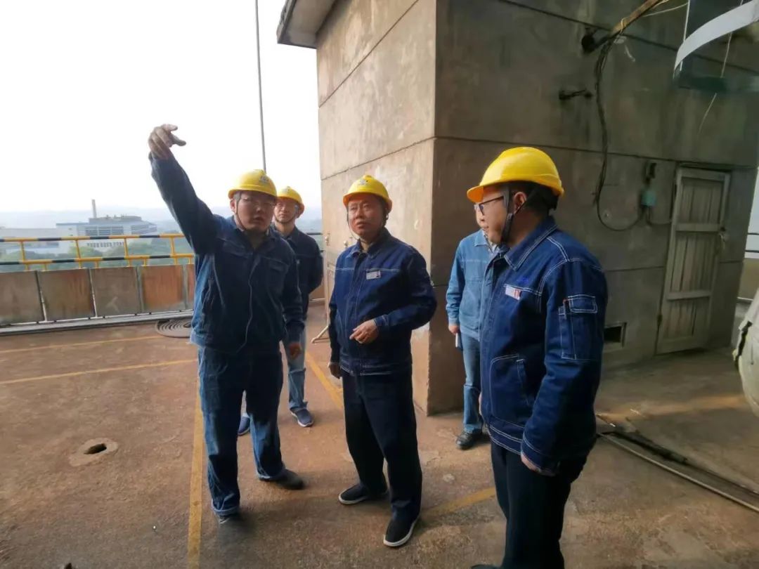 6686体育官网股份公司党委书记、董事长廖廷君一行深入尿素现场检查指导工作
