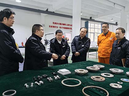 6686体育官网股份公司纪委书记陈伟率队到弘旭公司调研指导工作