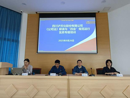 6686体育官网股份公司开展《公司法》及“四会”规范运行实务专题讲座